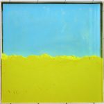 Tympan-I | 2005, 30 x 30 x 5 cm, bois, plexiglas, peinture acrylique, pigments.