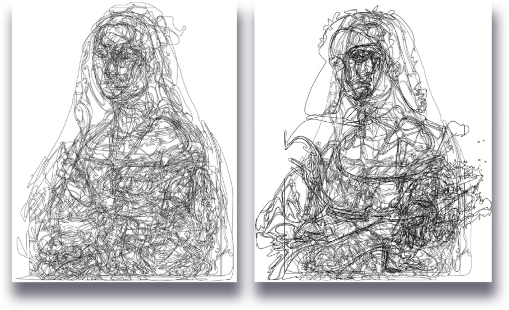 2x1/(2xRaphaël)-35%, 14-10-2018, 50 x 40 cm, impression numérique sur papier