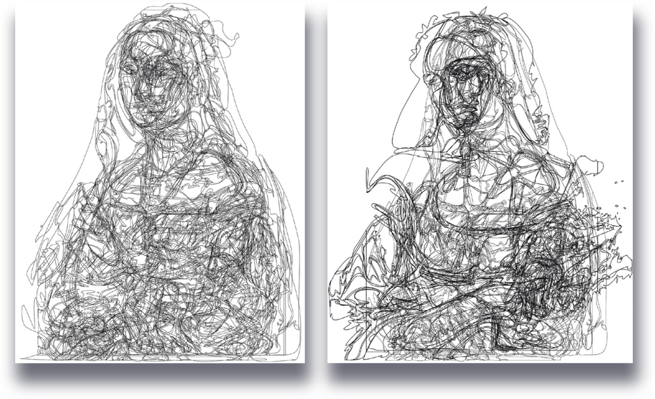 2x1/(2xRaphaël)-35%, 14-10-2018, 50 x 40 cm, impression numérique sur papier