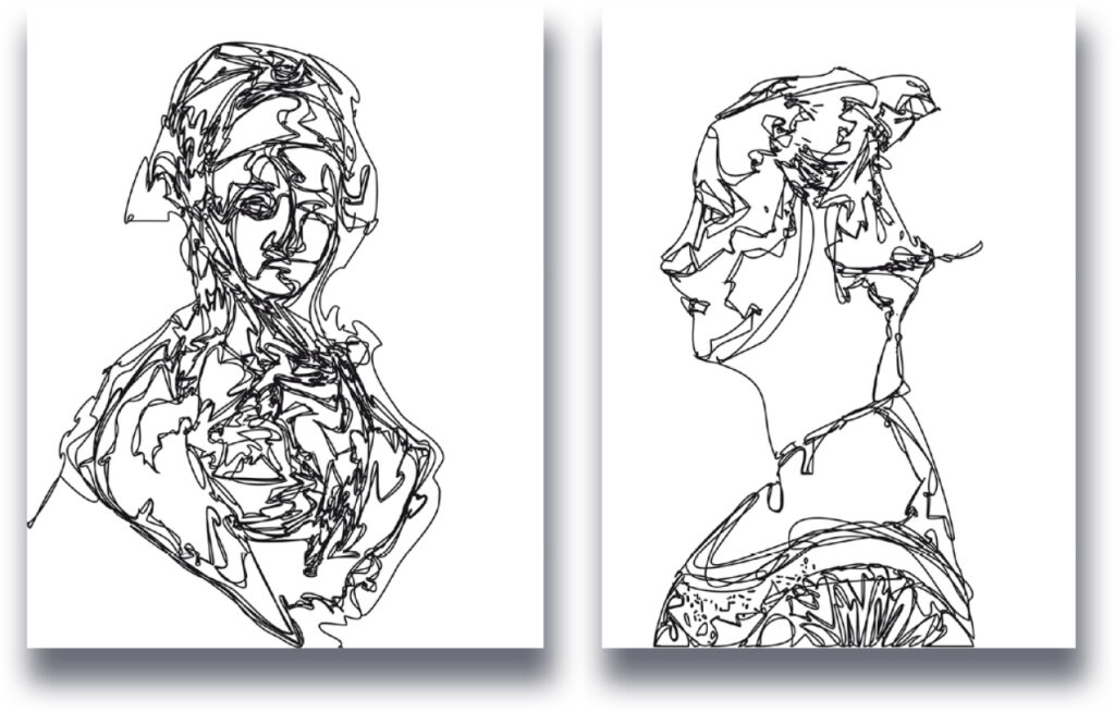 2x1/(FDGoya+PPollaiuolo)-40% | 24-11-2017, 50 x 40 cm, impression numérique sur papier