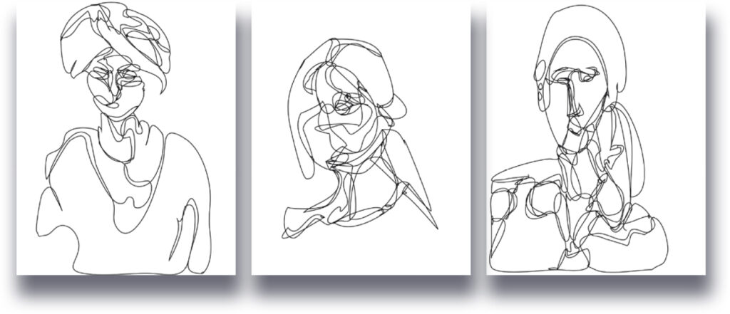 3x1/(3xAModigliani)-70% | 03-01-2018, 50 x 40 cm, impression numérique sur papier