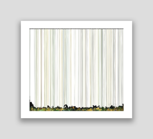 10-04-2020, Lignes de code to P. Cézanne, 80 x 70 cm