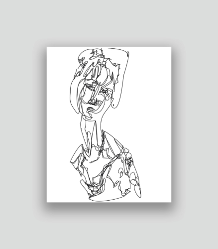 Autoportrait au second degré 50 04-09-2017 0 50 x 40 cm