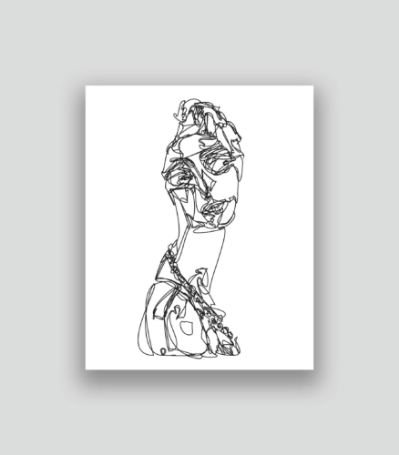 Autoportrait au second degré 60 06-09-2017 5.0 50 x 40 cm