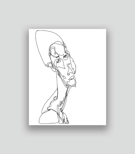 Autoportrait au second degré 50 04-09-2017 5.0 50 x 40 cm