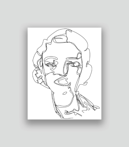 Autoportrait au second degré 60 05-09-2017 2.0 50 x 40 cm