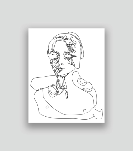 Autoportrait au second degré 60 06-09-2017 50 x 40 cm