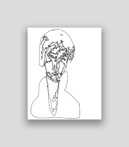 Autoportrait au second degré 50 02-09-2017 3.0 50 x 40 cm