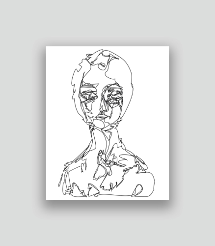 Autoportrait au second degré 60 05-09-2017 1.0 50 x 40 cm