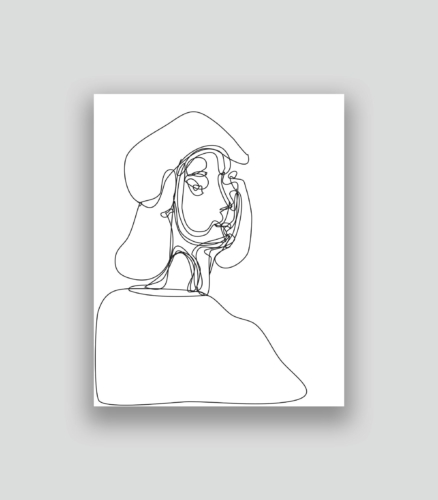 Autoportrait au second degré 60 02-01-2018 1.0 50 x 40 cm