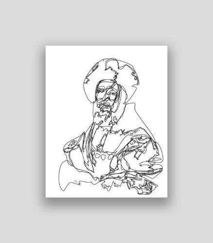 Autoportrait au second degré 60 02-01-2018 4.0 50 x 40 cm