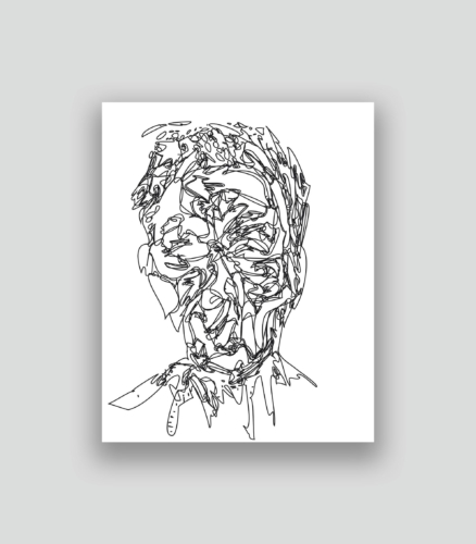Autoportrait au second degré 60 28-11-2017 1.0 50 x 40 cm