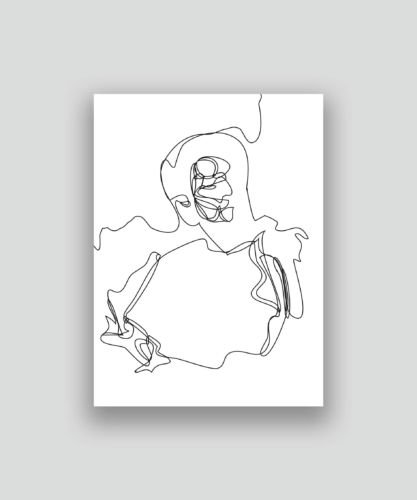 Autoportrait au second degré 50 18-12-2017 2.0 50 x 36,69 cm