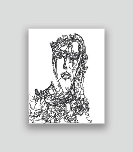 Autoportrait au second degré 70 08-12-2017 1.0 50 x 40 cm