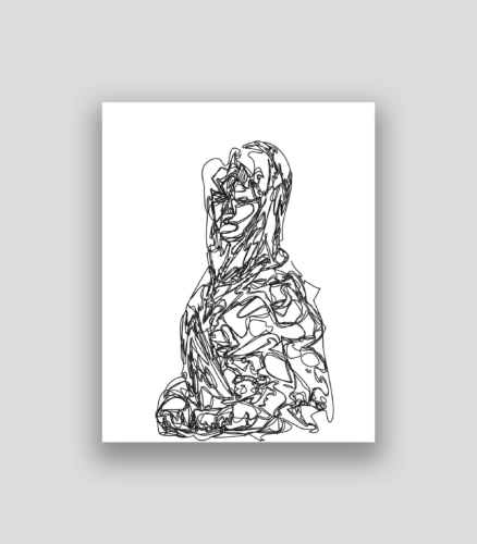 Autoportrait au second degré 70 03-12-2017 1.0 50 x 40 cm