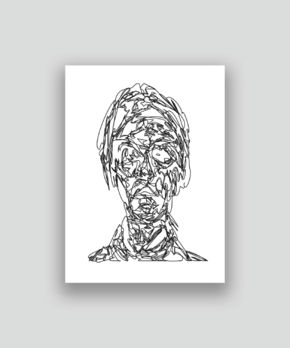 Autoportrait au second degré 60 27-11-2017 2.0 50 x 36,67 cm