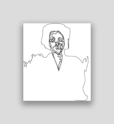 Autoportrait au second degré 60 23-11-2017 6.0 50 x 43,34 cm